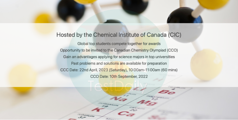 CCC&CCO加拿大化学竞赛：竞赛时间/报名方式/获奖难易度/考察内容攻略|附CCC&CCO真题备考资料免费下载领取！