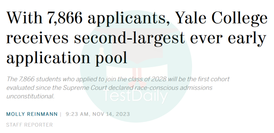 申请季-2024年早申招生数据大公开!又是“卷”出天际的一年?耶鲁/弗吉尼亚大学